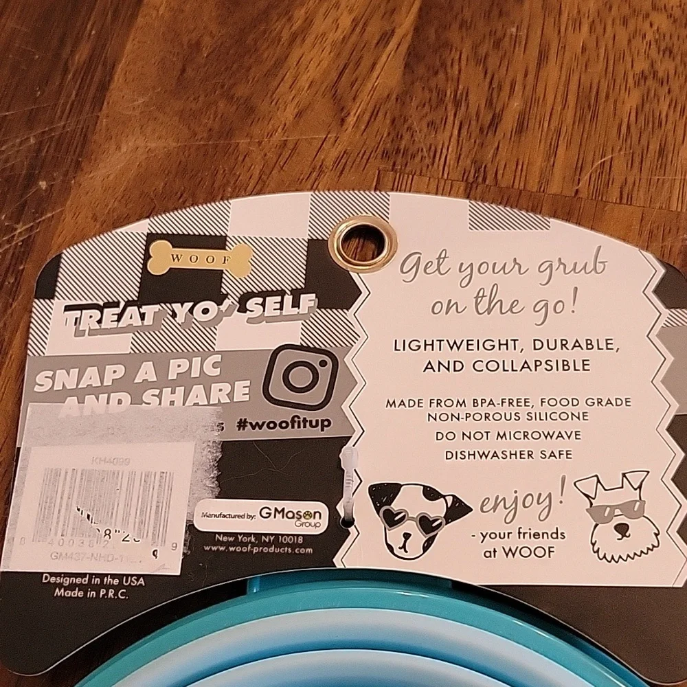 Collapsible dog bowl
